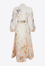 Zimmermann Rebellion Linen Midi Dress Multicolor 9143DC261CRMAV_Cream Aviary_44130182