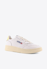 Autry Medalist Leather Low-Top Sneakers White AULWLL09WHT LEMON MERINGUE_White_44128614
