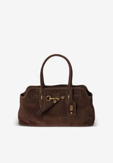 Aventure Suede Top Handle Bag