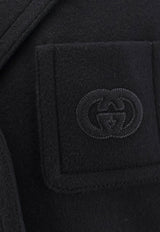 Gucci Batavia Wool Single-Breasted Coat Black 851886ZARFV1000_Black_44132718