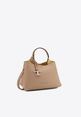 Tod's Mini T-Timeless Leather Top Handle Bag Beige XBWAPAEL000QRI4L63_Beige_44130374
