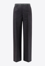 Gucci Logo-Tape Wool Pants Gray 855095ZAS681076_DARK GREY GREEN MC_44132794