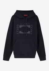Gucci Interlocking G Print Drawstring Hoodie Black 855976XJHNH1152_BLACK MC_44132724