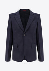 Gucci Pinstripe Single-Breasted Blazer Navy 846711ZAS7A4405_BLUE GREY_44132652