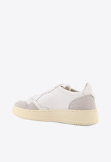 Autry Medalist Leather and Suede Sneakers White AULWPK01WHT GREY_Bianco grigio_44128595