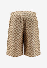 Gucci Monogram Bermuda Shorts Beige