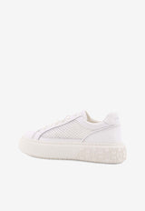 PINKO Leather Low-Top Sneakers White