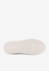 PINKO Leather Low-Top Sneakers White
