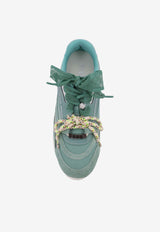 PINKO Leather Low-Top Sneakers Blue