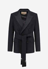 Double-Breasted Wool Blazer