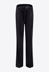 Logo-Embroidered Straight-Leg Pants