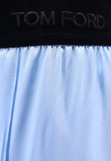 Logo-Embroidered Straight-Leg Pants