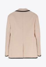 Single-Breasted Wool Blazer