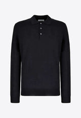 Long-Sleeved Polo T-shirt