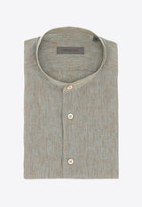 Mandarin Collar Casual Shirt