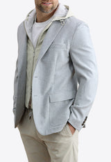 Single-Breasted Wool and Cashmere Jacket