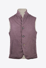 Reversible Silk and Cashmere Vest