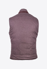 Reversible Silk and Cashmere Vest