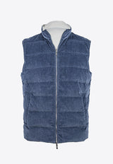Reversible Padded Zip-Up Vest