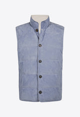 Reversible Suede Padded Vest
