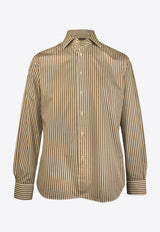 Long-Sleeved Striped Shirt