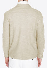 Wool Knitted Overshirt Jacket