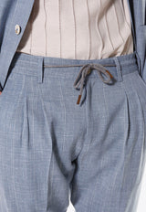 Single-Breasted Wool-Blend Suit
