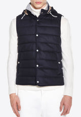 Wool-Blend Padded Vest