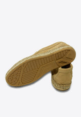 Suede Stitched Loafers