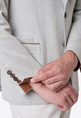 Single-Breasted Hooded Blazer