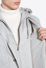 Single-Breasted Hooded Blazer