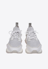 Leather-Blend Low-Top Sneakers