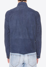 Suede Zip-Up Jacket