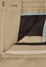Elastic-Waist Linen and Silk Pants