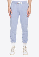 Elastic-Waist Cargo Track Pants