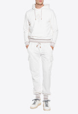 Elastic-Waist Cargo Track Pants