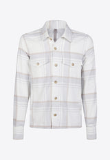 Check-Pattern Shirt with Pockets