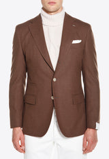 Single-Breasted Wool Jacket