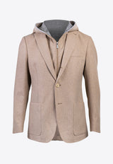 Cashmere and Wool Bib Jacket
