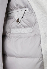 Wool and Leather Bomber Jacket