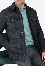 Reversible Checkered Field Jacket