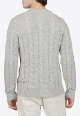 Cashmere Patterned Crewneck Sweater