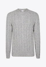 Cashmere Patterned Crewneck Sweater