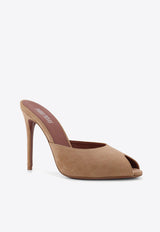 100 Suede Stiletto Mules