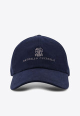 Brunello Cucinelli Logo-Embroidered Baseball Cap Navy M252D9850CKL84_NAVY GRIGIO MEDIO_40000249