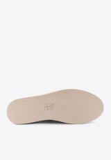 Logo-Engraved Suede Loafers