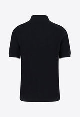 Brunello Cucinelli Logo-Embroidered Polo T-shirt Black ME8548788CGB88_NERO GRIGIO_40000101