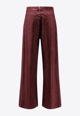 Straight-Leg Washed Jeans