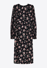 Floral-Printed Midi Dress