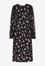 Floral-Printed Midi Dress